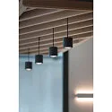 SLV LED Pendant luminaire OCULUS PD, single, DIM-TO-WARM 2000-3000K, 36-780lm, black