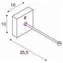 FITU CRANE BASE Wall holder, IP20, black