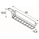 LED 3-Phase luminaire SIGHT MOVE DALI, 26W, IP20, 3000K, 2700lm, black