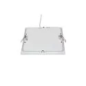 SLV LED Ceiling recessed luminaire SENSER 18 DL, square, 9,7W, 820lm, IP20, white, 4000K