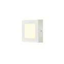 SLV LED Wall / Ceiling luminaire SENSER 12 CW, square, IP20, white, 8,5W, 4000K, 440lm