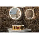 SLV LED Wall luminaire TRUKKO WL, round, IP44, aluminum