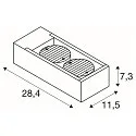 LED Outdoor luminaire ESKINA FRAME WL DOUBLE LED Wall luminaire, CCT switch, 3000/4000K, 1100/1200lm, IP65, anthracite