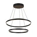 SLV LED Pendant luminaire ONE DOUBLE PD DALI UP/DOWN, CCT switch, 3000/4000K, 1050/1060lm, black