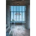 SLV LED Pendant luminaire ONE DOUBLE PD DALI UP/DOWN, CCT switch, 3000/4000K, 1050/1060lm, black
