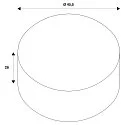 SLV Shade FENDA, 45cm, round, grey