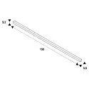 Accessories for LED Strip GRAZIA 20 Surface profile Standard, IP20, flat, 1,5m, aluminum