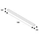 SLV 3-Phase track S-TRACK DALI, 1m, IP20, black