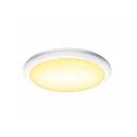 SLV LED Outdoor luminaire RUBA 27 CW LED Wall / Ceiling luminaire, CCT switch, 3000/4000K, 985/1100lm, IP65, white