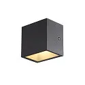 SLV LED Outdoor Wall luminaire SITRA S WL SINGLE, CCT switch, 3000/4000K, anthracite