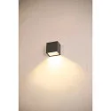 SLV LED Outdoor Wall luminaire SITRA S WL SINGLE, CCT switch, 3000/4000K, anthracite