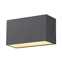 SLV LED Outdoor Wall luminaire SITRA M WL UP/DOWN, CCT switch 3000/4000K, anthracite