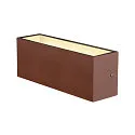SLV LED Outdoor Wall luminaire SITRA L WL UP/DOWN, CCT switch, 3000/4000K, rust coloured