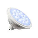 SLV LED Lamp QPAR111 GU10 RGBW smart, 10W, CRI90, 25°, white