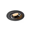 LED Ceiling recessed luminaire NUMINOS® MOVE S, 2700K, 20°, black/chrome