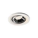 LED Ceiling recessed luminaire NUMINOS® MOVE S, 4000K, 20°, white/chrome