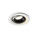 LED Ceiling recessed luminaire NUMINOS® MOVE S, 4000K, 55°, white/black