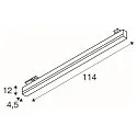 3-phase spot SIGHT TRACK DALI, CCT, black