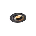 LED Ceiling recessed luminaire NUMINOS® MOVE XS, 3000K, 40°, black/chrome