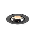 SLV LED Ceiling recessed luminaire NUMINOS® GIMBLE XS, 2700K, 55°, black/chrome