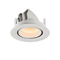 SLV LED Ceiling recessed luminaire NUMINOS® GIMBLE XS, 2700K, 20°, white