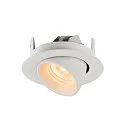 SLV LED Ceiling recessed luminaire NUMINOS® GIMBLE XS, 2700K, 20°, white