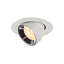 LED Ceiling recessed luminaire NUMINOS® GIMBLE XS, 2700K, 20°, white/chrome