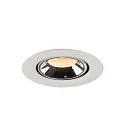 SLV LED Ceiling recessed luminaire NUMINOS® GIMBLE XS, 2700K, 55°, white/chrome