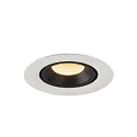 SLV LED Ceiling recessed luminaire NUMINOS® GIMBLE XS, 3000K, 20°, white/black