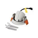 SLV LED Ceiling recessed luminaire NUMINOS® GIMBLE XS, 3000K, 40°, white/chrome