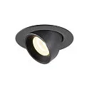 LED Ceiling recessed luminaire NUMINOS® GIMBLE XS, 4000K, 20°, black