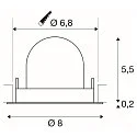 LED Ceiling recessed luminaire NUMINOS® GIMBLE XS, 4000K, 20°, black
