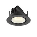 SLV LED Ceiling recessed luminaire NUMINOS® GIMBLE XS, 4000K, 20°, black/white