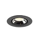 SLV LED Ceiling recessed luminaire NUMINOS® GIMBLE XS, 4000K, 40°, black/chrome