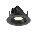 SLV LED Ceiling recessed luminaire NUMINOS® GIMBLE XS, 4000K, 55°, black