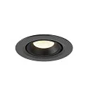 SLV LED Ceiling recessed luminaire NUMINOS® GIMBLE XS, 4000K, 55°, black