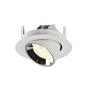 SLV LED Ceiling recessed luminaire NUMINOS® GIMBLE XS, 4000K, 40°, white/chrome