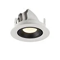 SLV LED Ceiling recessed luminaire NUMINOS® GIMBLE XS, 4000K, 55°, white/black