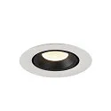 SLV LED Ceiling recessed luminaire NUMINOS® GIMBLE XS, 4000K, 55°, white/black