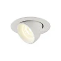 LED Ceiling recessed luminaire NUMINOS® GIMBLE XS, 4000K, 55°, white