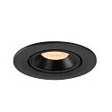 SLV LED Ceiling recessed luminaire NUMINOS® GIMBLE S, 2700K, 55°, black