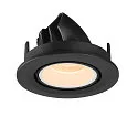 SLV LED Ceiling recessed luminaire NUMINOS® GIMBLE S, 2700K, 55°, black/white