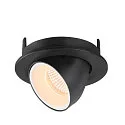 SLV LED Ceiling recessed luminaire NUMINOS® GIMBLE S, 2700K, 55°, black/white
