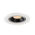 SLV LED Ceiling recessed luminaire NUMINOS® GIMBLE S, 2700K, 40°, white/black