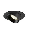 LED Ceiling recessed luminaire NUMINOS® GIMBLE S, 4000K, 20°, black