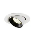 SLV LED Ceiling recessed luminaire NUMINOS® GIMBLE S, 4000K, 40°, white/black