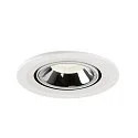 SLV LED Ceiling recessed luminaire NUMINOS® GIMBLE S, 4000K, 55°, white/chrome