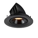 LED Ceiling recessed luminaire NUMINOS® GIMBLE M, 2700K, 20°, black