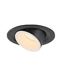 SLV LED Ceiling recessed luminaire NUMINOS® GIMBLE M, 2700K, 20°, black/white