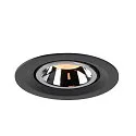 SLV LED Ceiling recessed luminaire NUMINOS® GIMBLE M, 2700K, 20°, black/chrome